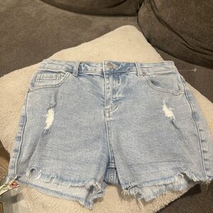 RRQ Vintage High Rise Faded Short Jeans Youth Size 16.